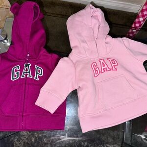 GAP Kids Pink and Purple Hoodies